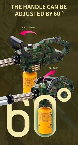 Poignée réglable jusqu’à 60 degrés de la torche propane multi-tube Rotor